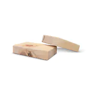 Zirbelino&reg; Seifenablage aus Zirbenholz | mit Rillen | 12cm x 8cm x 2,5cm (LxBxH)