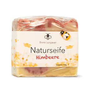 Himbeere Naturseife mit Bienenwachs | 100g