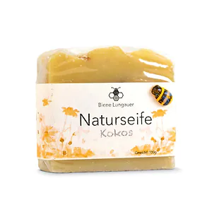 Kokos Naturseife mit Bienenwachs | 100g