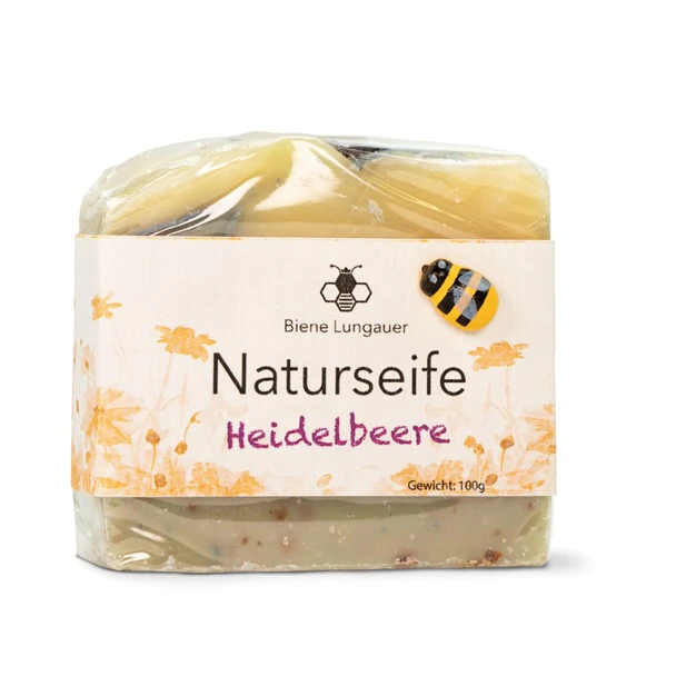 Heidelbeere Naturseife mit Bienenwachs | 100g